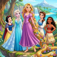 Dibujos de Princesas para Colorear – Gratis en PDF o JPG