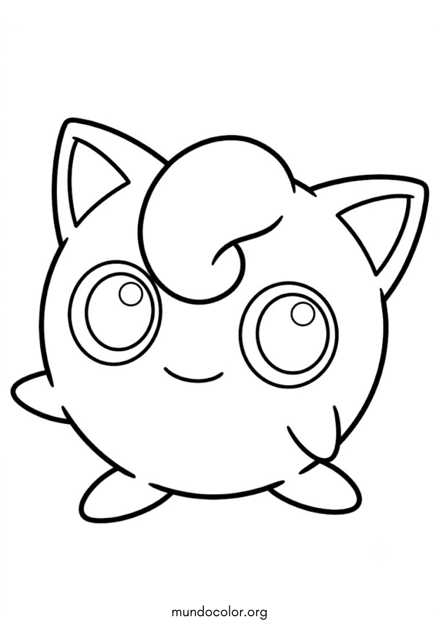 Dibujo de El Pokémon Jigglypuff para colorear