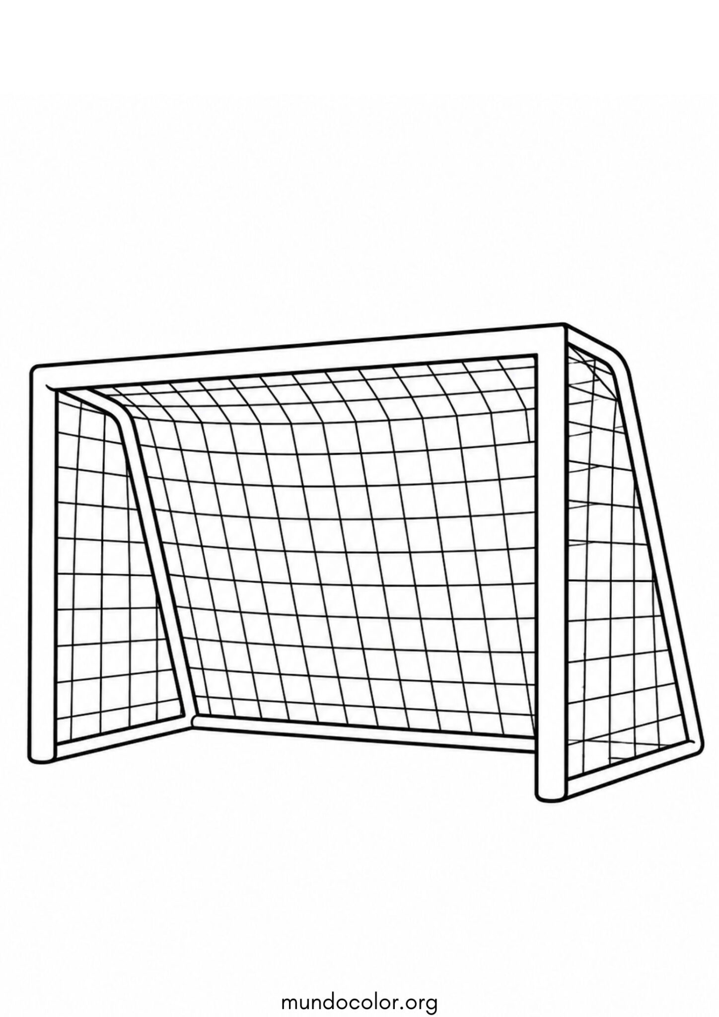 Dibujo de Portería de fútbol para colorear