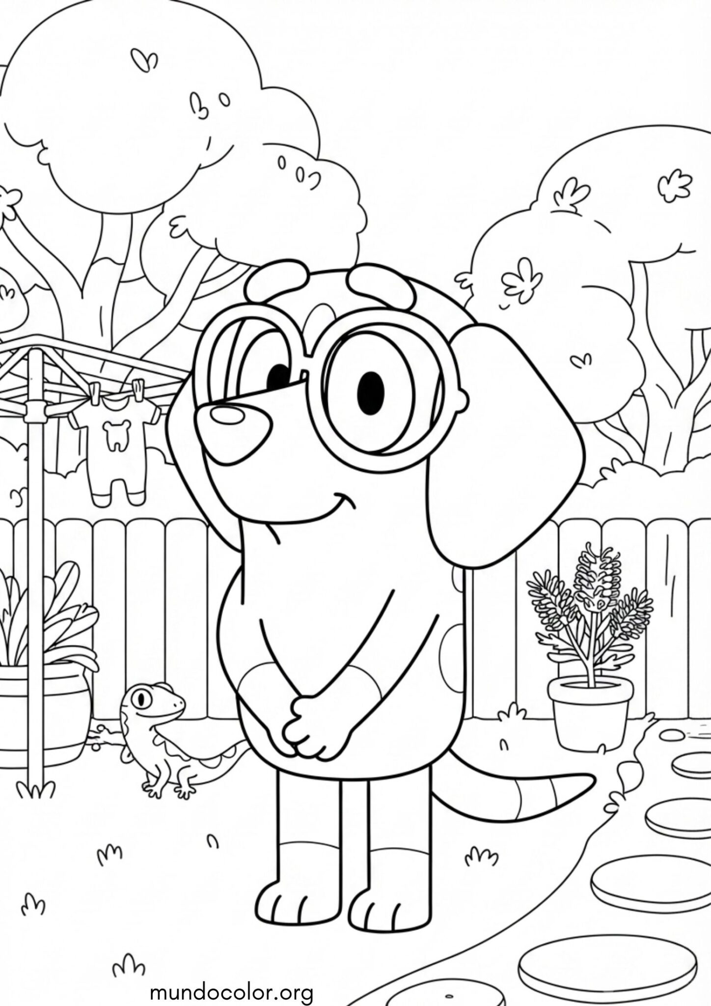 Dibujo de Honey de Bluey para colorear