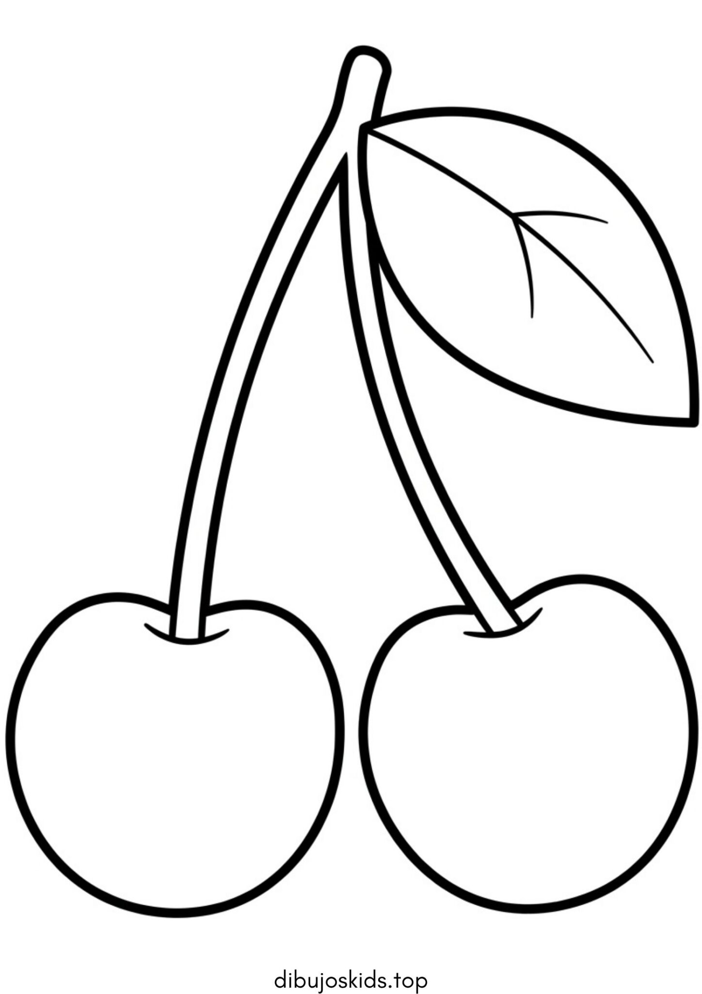 Dibujo de Bayas – cerezas para colorear