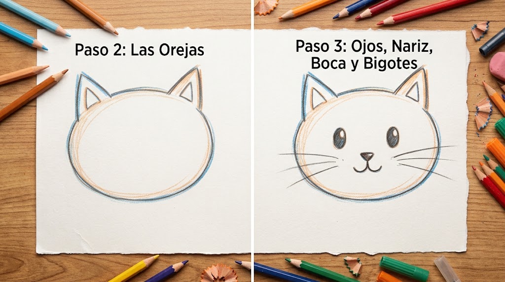Cómo dibujar un gato paso a paso