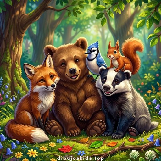 Dibujo de Animales 🦊🐢🐹