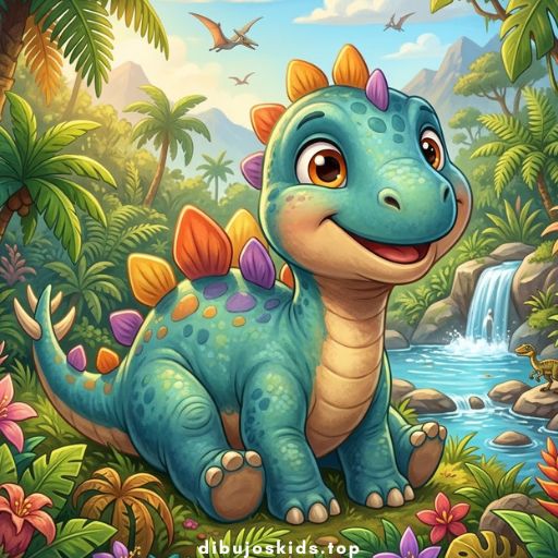 Dibujo de Dinosaurios 🦖 para colorear