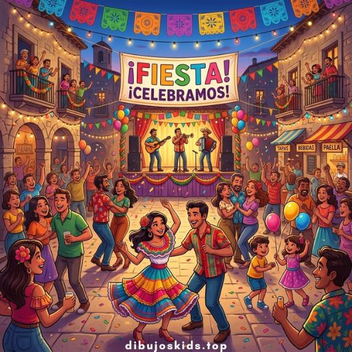 Dibujo de Fiestas 🎉