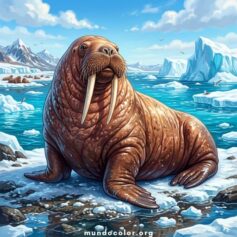 Dibujos de Morsas para Colorear – Gratis en PDF e Imprimir en A4