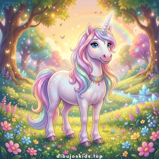 Dibujo de Unicornios 🦄 para colorear