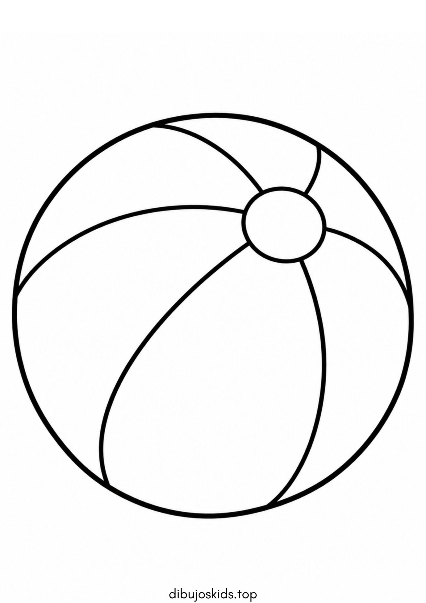 Dibujo de Pelota para bebés para colorear