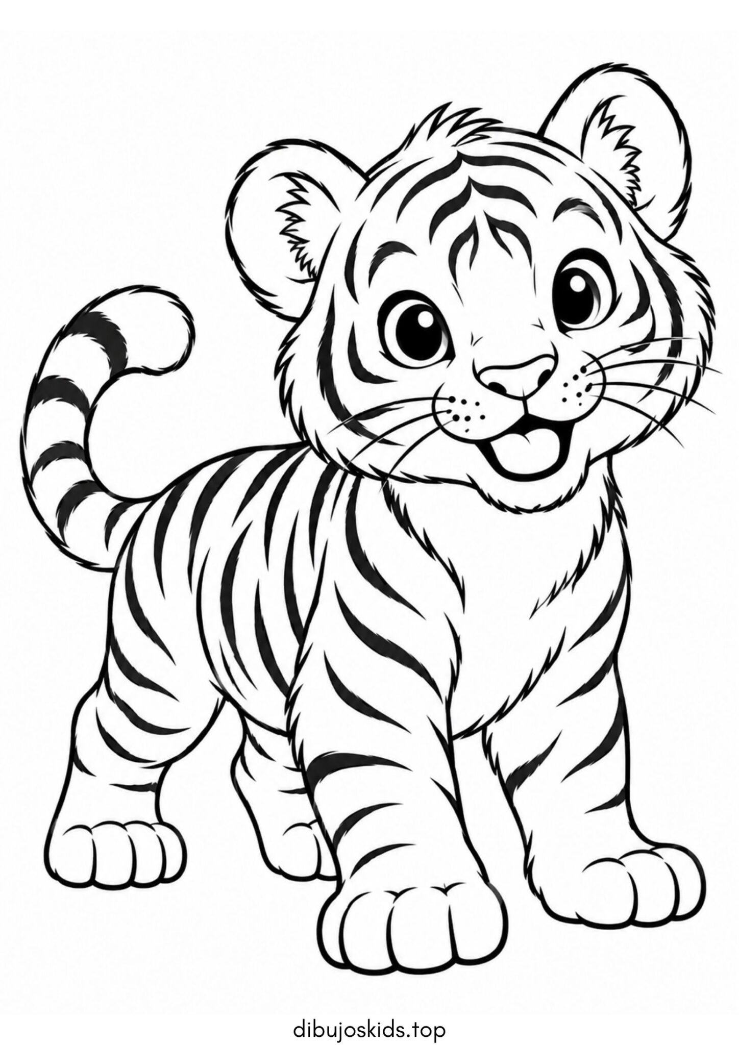 Dibujo de Tigre para colorear